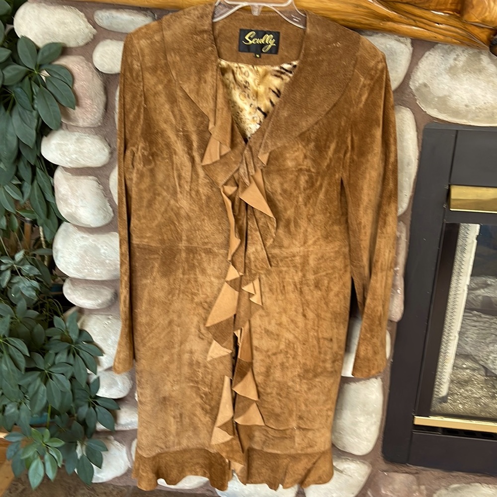 Suede leather Skully jacket